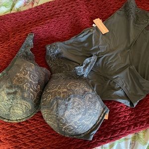 Sexy Lace Third Love Bra (46E) and Panty (3X) Ensemble
